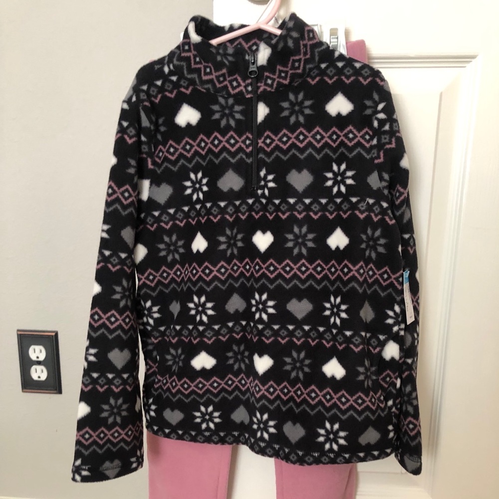 NWT Children Place fleece sweatshirt and pant set